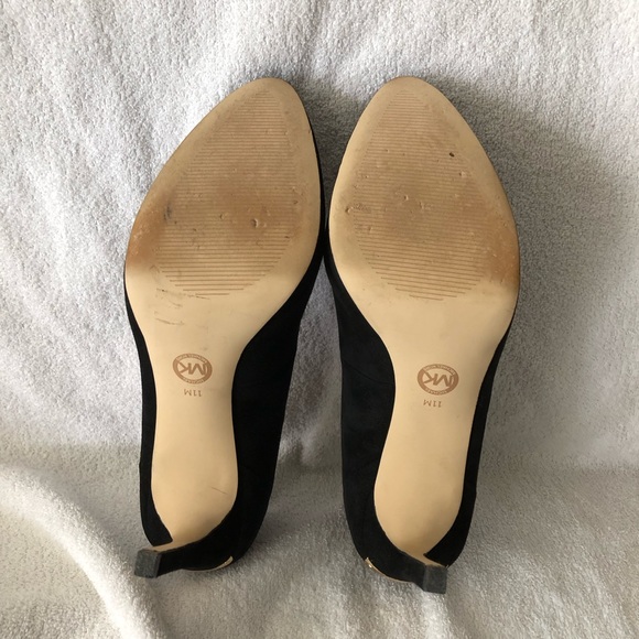 Michael Kors Black Suede Yasmin Pumps Size 11 - Picture 6 of 7